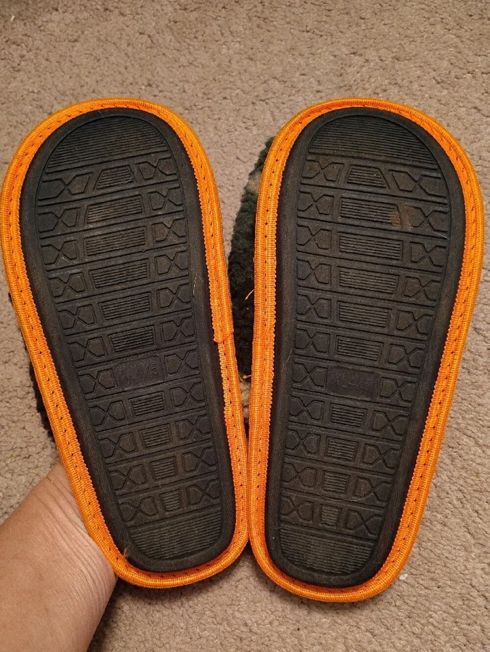 Cozy Fuzzy Slip-On Slippers - Black/White & Green Camo